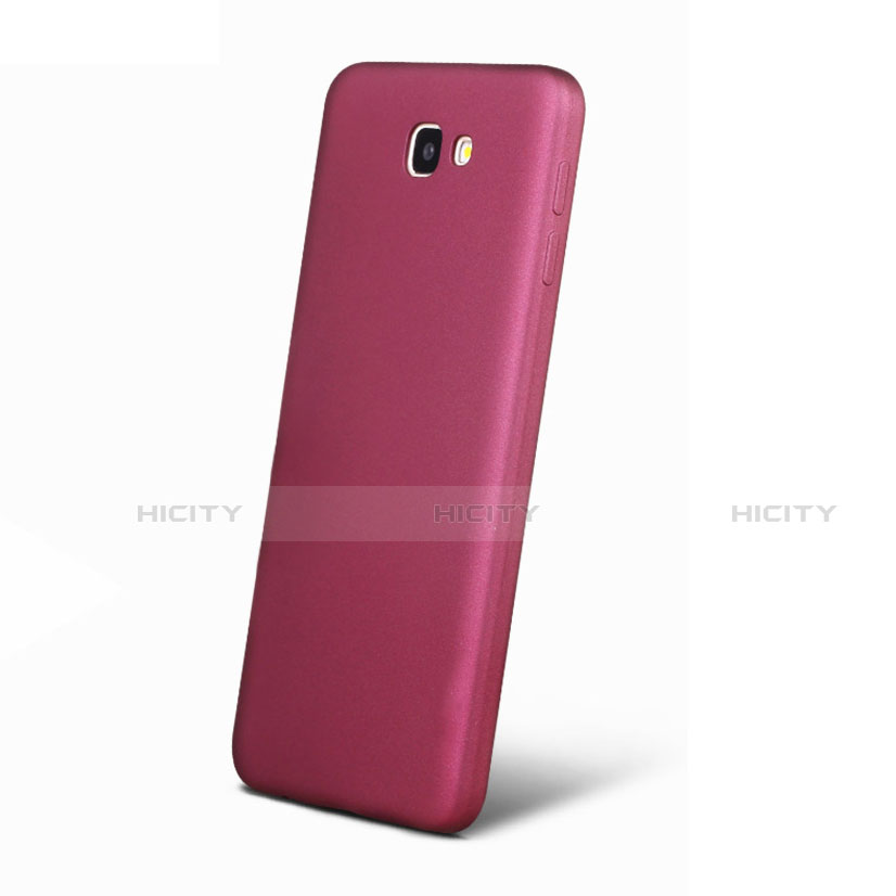 Silikon Schutzhülle Ultra Dünn Hülle S03 für Samsung Galaxy J7 Prime Violett groß