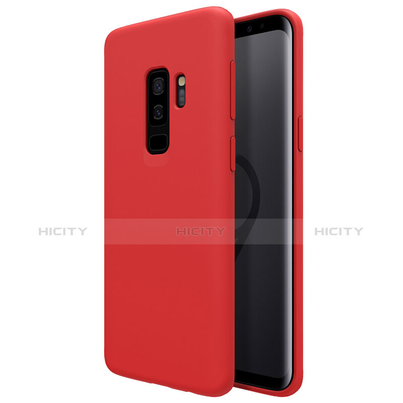 Silikon Schutzhülle Ultra Dünn Hülle S03 für Samsung Galaxy S9 Plus Rot groß