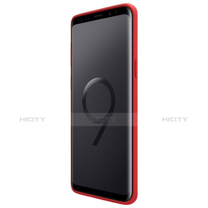 Silikon Schutzhülle Ultra Dünn Hülle S03 für Samsung Galaxy S9 Rot groß