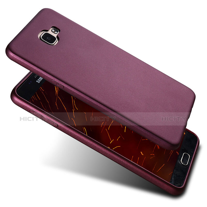 Silikon Schutzhülle Ultra Dünn Hülle S04 für Samsung Galaxy A9 (2016) A9000 Violett Plus