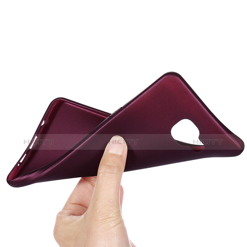 Silikon Schutzhülle Ultra Dünn Hülle S04 für Samsung Galaxy A9 (2016) A9000 Violett groß
