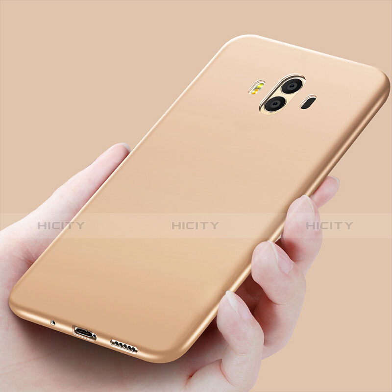 Silikon Schutzhülle Ultra Dünn Hülle S05 für Huawei Mate 10 Gold groß
