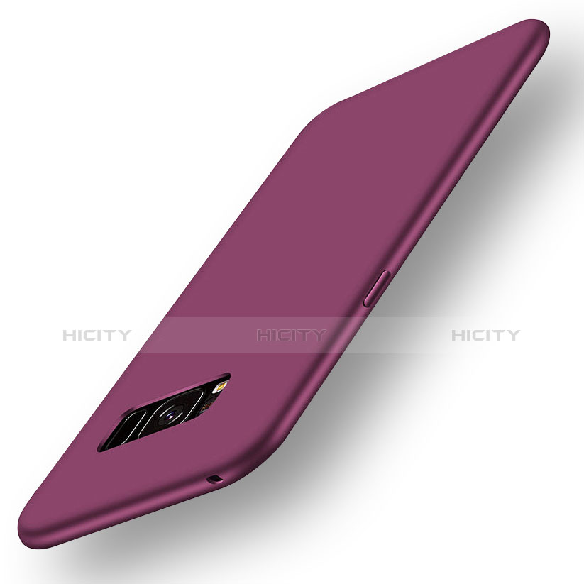 Silikon Schutzhülle Ultra Dünn Hülle S06 für Samsung Galaxy S8 Plus Violett groß