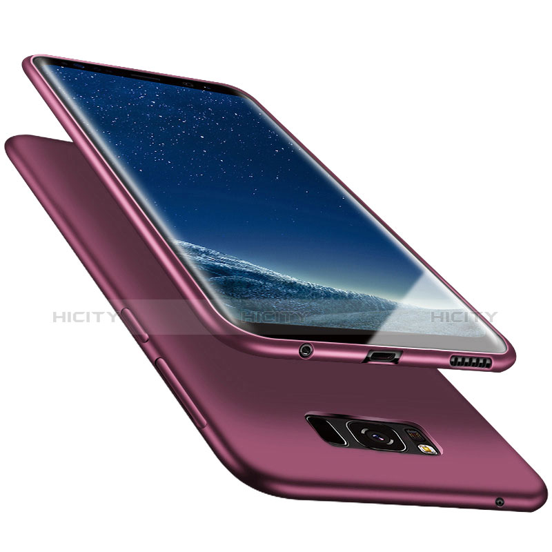 Silikon Schutzhülle Ultra Dünn Hülle S06 für Samsung Galaxy S8 Plus Violett
