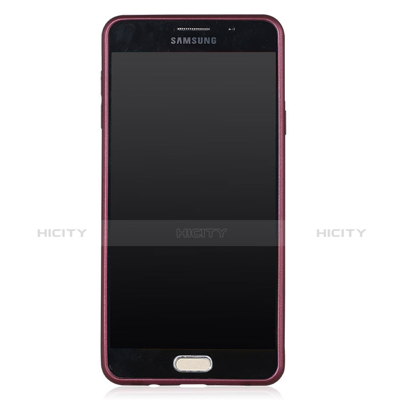 Silikon Schutzhülle Ultra Dünn Hülle Silikon für Samsung Galaxy A7 (2017) A720F Rot groß