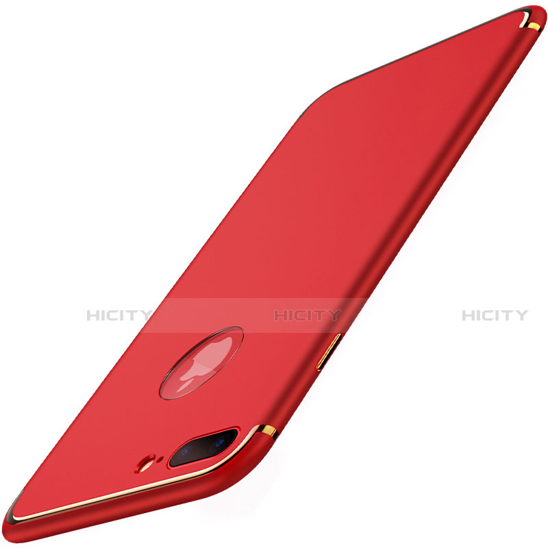 Silikon Schutzhülle Ultra Dünn Tasche D03 für Apple iPhone 7 Plus Rot Plus