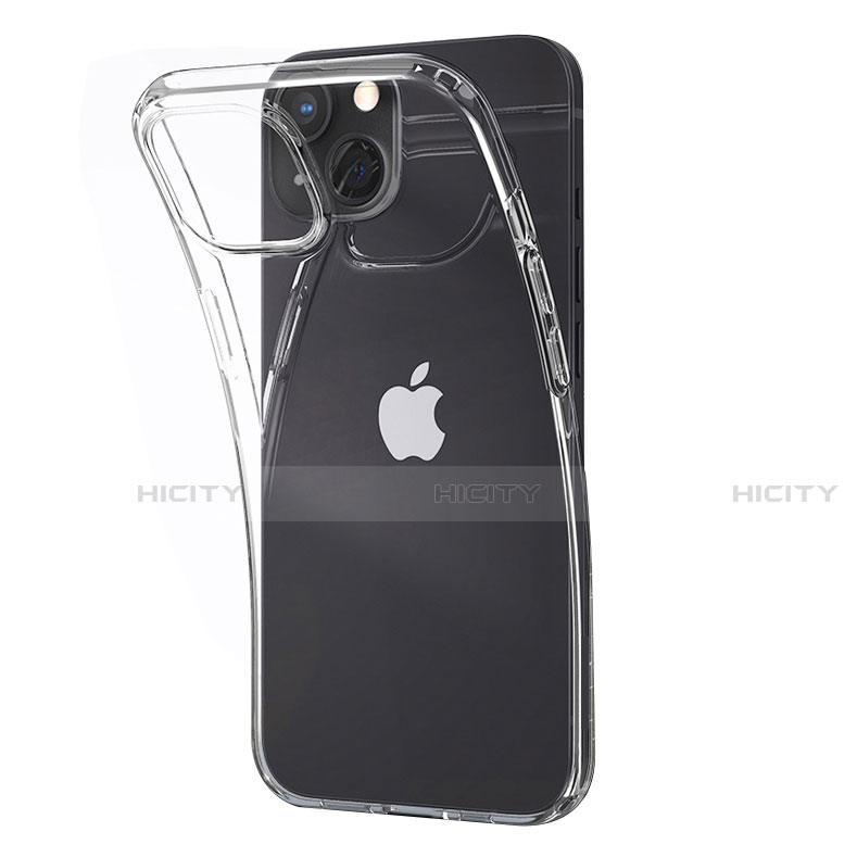 Silikon Schutzhülle Ultra Dünn Tasche Durchsichtig Transparent A02 für Apple iPhone 13 Mini Klar