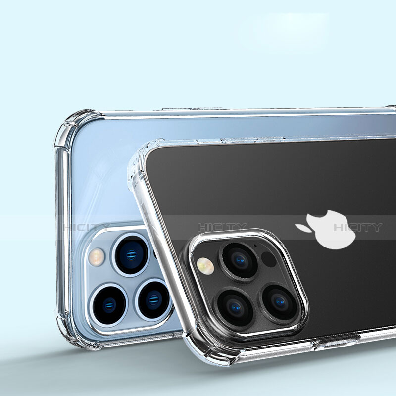 Silikon Schutzhülle Ultra Dünn Tasche Durchsichtig Transparent A02 für Apple iPhone 13 Pro Max Klar