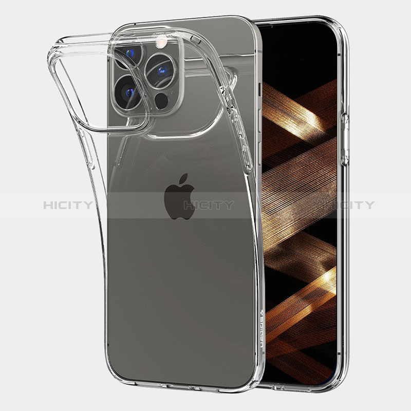 Silikon Schutzhülle Ultra Dünn Tasche Durchsichtig Transparent A06 für Apple iPhone 14 Pro Max Klar Plus