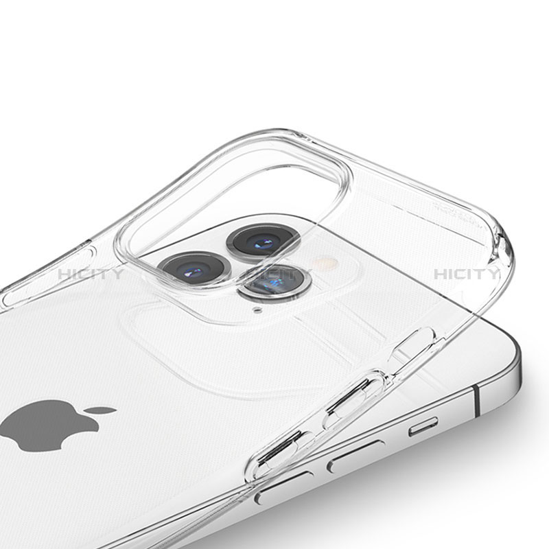 Silikon Schutzhülle Ultra Dünn Tasche Durchsichtig Transparent A06 für Apple iPhone 14 Pro Max Klar groß