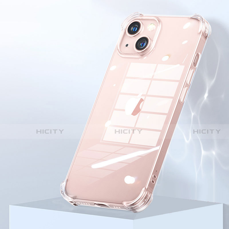 Silikon Schutzhülle Ultra Dünn Tasche Durchsichtig Transparent A06 für Apple iPhone 15 Plus Klar