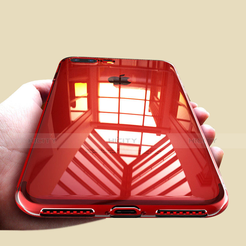 Silikon Schutzhülle Ultra Dünn Tasche Durchsichtig Transparent A09 für Apple iPhone 8 Plus Klar Plus