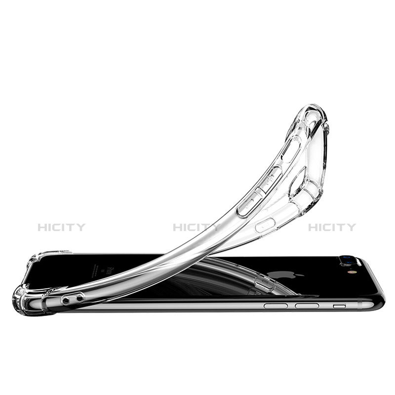 Silikon Schutzhülle Ultra Dünn Tasche Durchsichtig Transparent A10 für Apple iPhone 7 Plus Klar groß