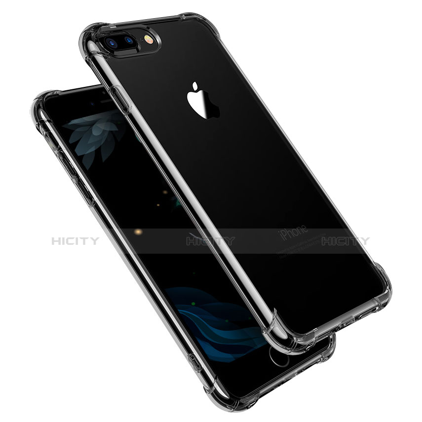 Silikon Schutzhülle Ultra Dünn Tasche Durchsichtig Transparent A11 für Apple iPhone 7 Plus Klar Plus