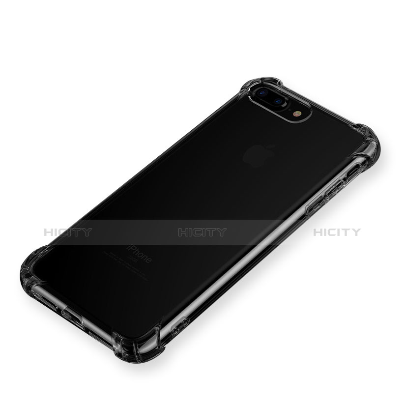 Silikon Schutzhülle Ultra Dünn Tasche Durchsichtig Transparent A11 für Apple iPhone 7 Plus Klar groß