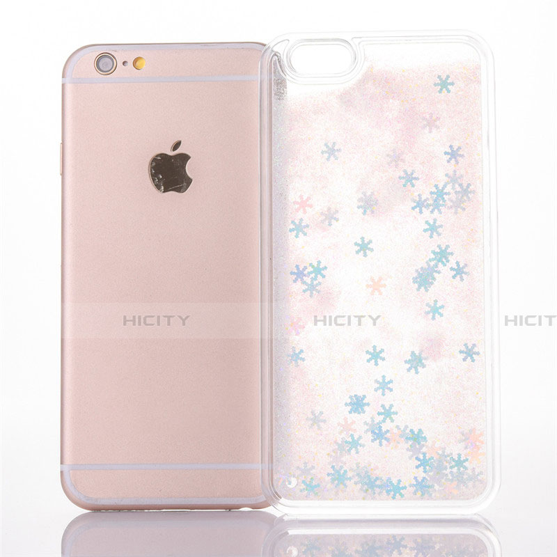 Silikon Schutzhülle Ultra Dünn Tasche Durchsichtig Transparent Blumen T01 für Apple iPhone 6S Plus