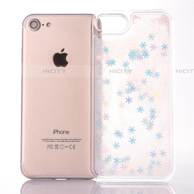 Silikon Schutzhülle Ultra Dünn Tasche Durchsichtig Transparent Blumen T01 für Apple iPhone 8 groß