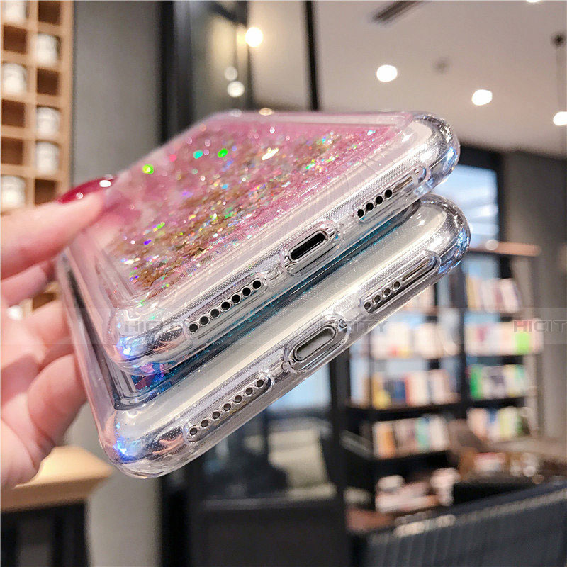 Silikon Schutzhülle Ultra Dünn Tasche Durchsichtig Transparent Blumen T02 für Apple iPhone Xs Max