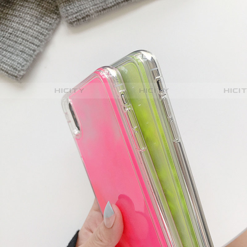 Silikon Schutzhülle Ultra Dünn Tasche Durchsichtig Transparent Blumen T12 für Apple iPhone Xs