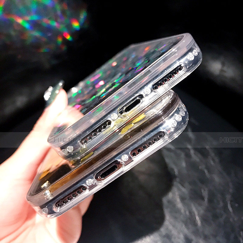 Silikon Schutzhülle Ultra Dünn Tasche Durchsichtig Transparent Blumen T26 für Apple iPhone X