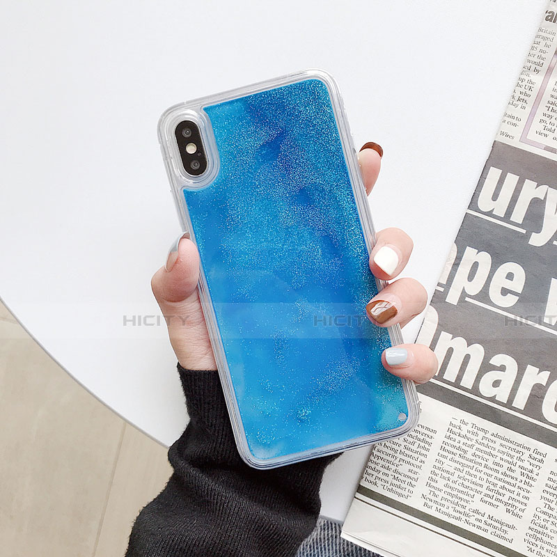 Silikon Schutzhülle Ultra Dünn Tasche Durchsichtig Transparent Blumen Z03 für Apple iPhone Xs Max