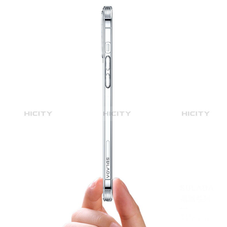 Silikon Schutzhülle Ultra Dünn Tasche Durchsichtig Transparent C02 für Apple iPhone 14 Pro Klar