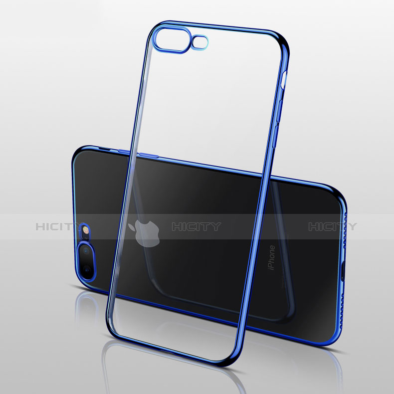 Silikon Schutzhülle Ultra Dünn Tasche Durchsichtig Transparent C02 für Apple iPhone 7 groß
