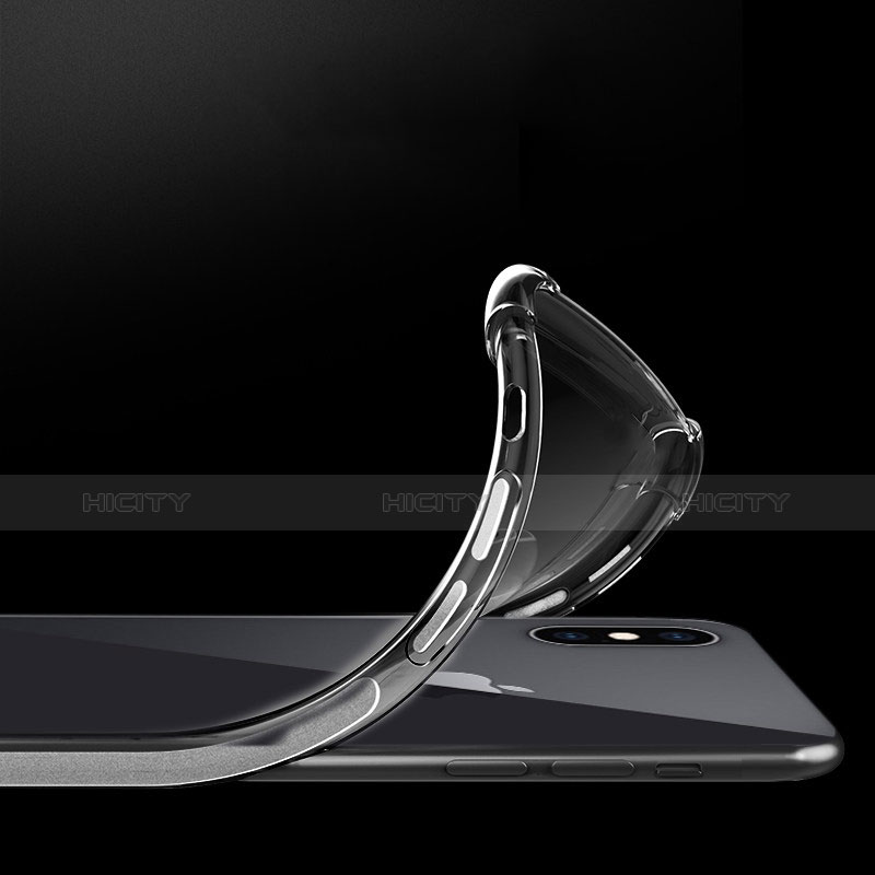 Silikon Schutzhülle Ultra Dünn Tasche Durchsichtig Transparent C07 für Apple iPhone Xs Klar