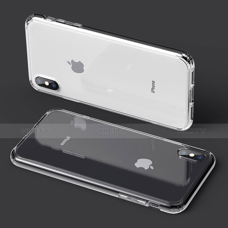 Silikon Schutzhülle Ultra Dünn Tasche Durchsichtig Transparent C21 für Apple iPhone X Klar
