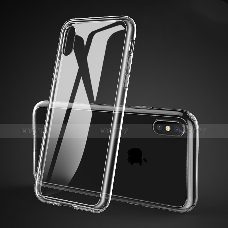 Silikon Schutzhülle Ultra Dünn Tasche Durchsichtig Transparent C21 für Apple iPhone X Klar