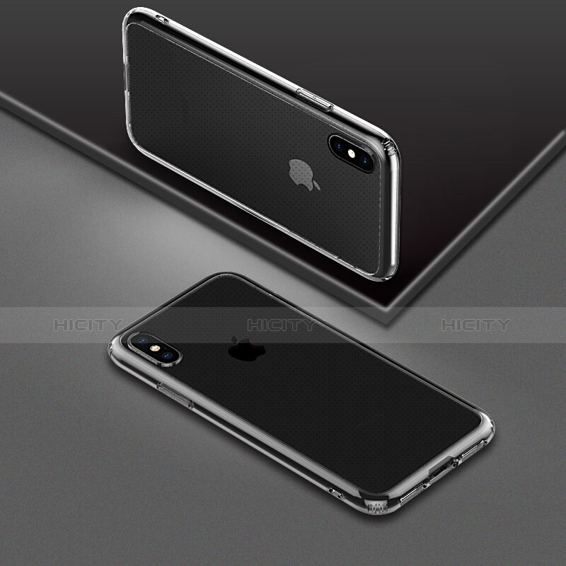 Silikon Schutzhülle Ultra Dünn Tasche Durchsichtig Transparent C22 für Apple iPhone X Klar