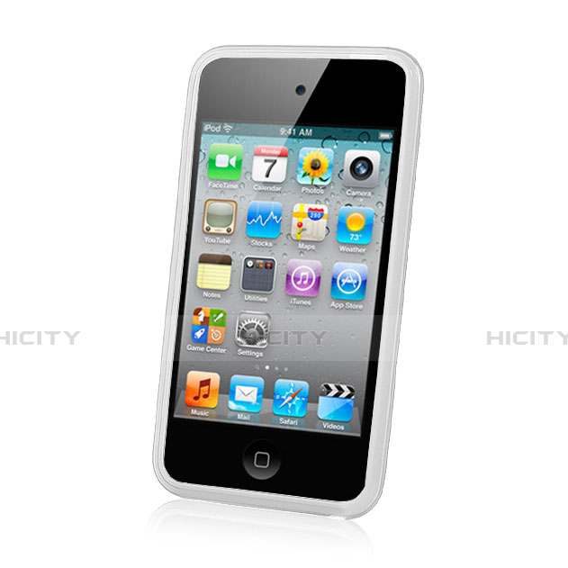 Silikon Schutzhülle Ultra Dünn Tasche Durchsichtig Transparent für Apple iPod Touch 4 Weiß