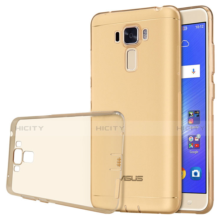 Silikon Schutzhülle Ultra Dünn Tasche Durchsichtig Transparent für Asus Zenfone 3 Laser Gold