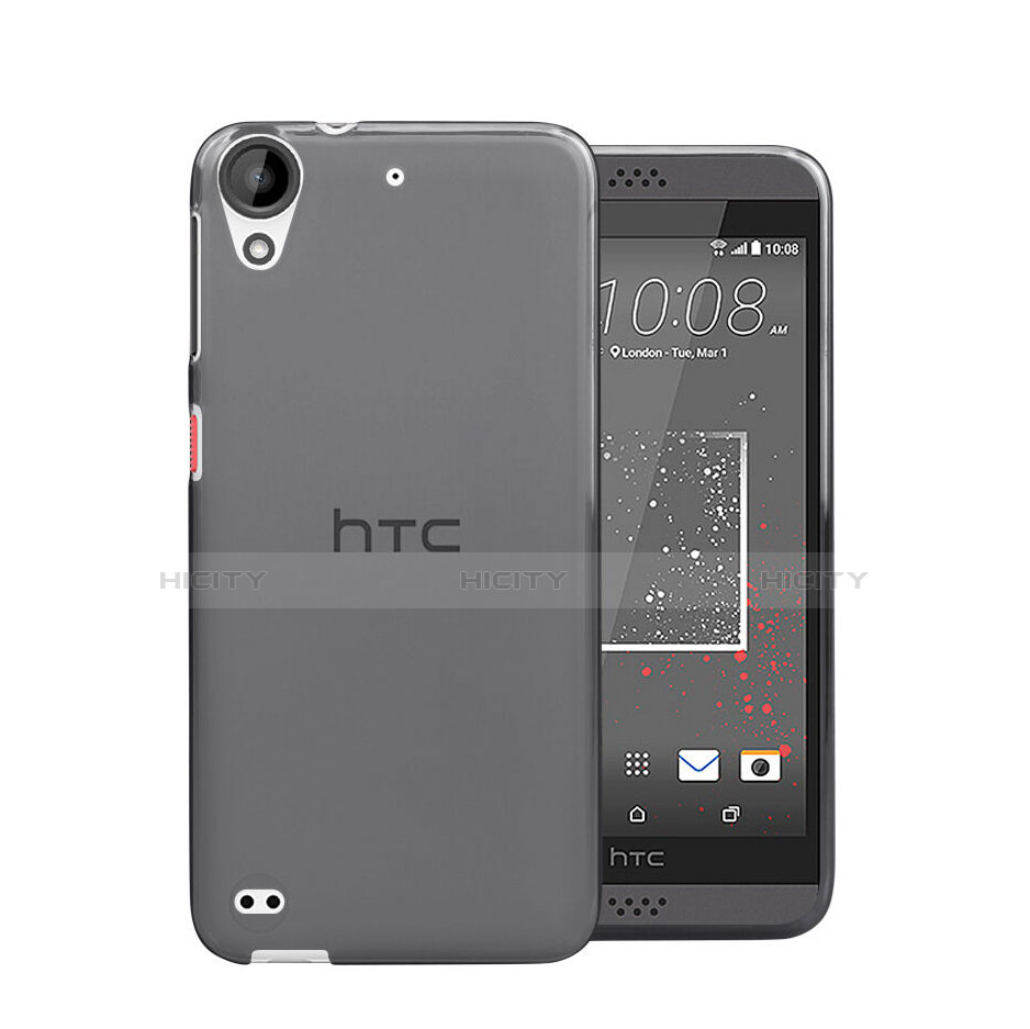 Silikon Schutzhülle Ultra Dünn Tasche Durchsichtig Transparent für HTC Desire 630 Grau Plus