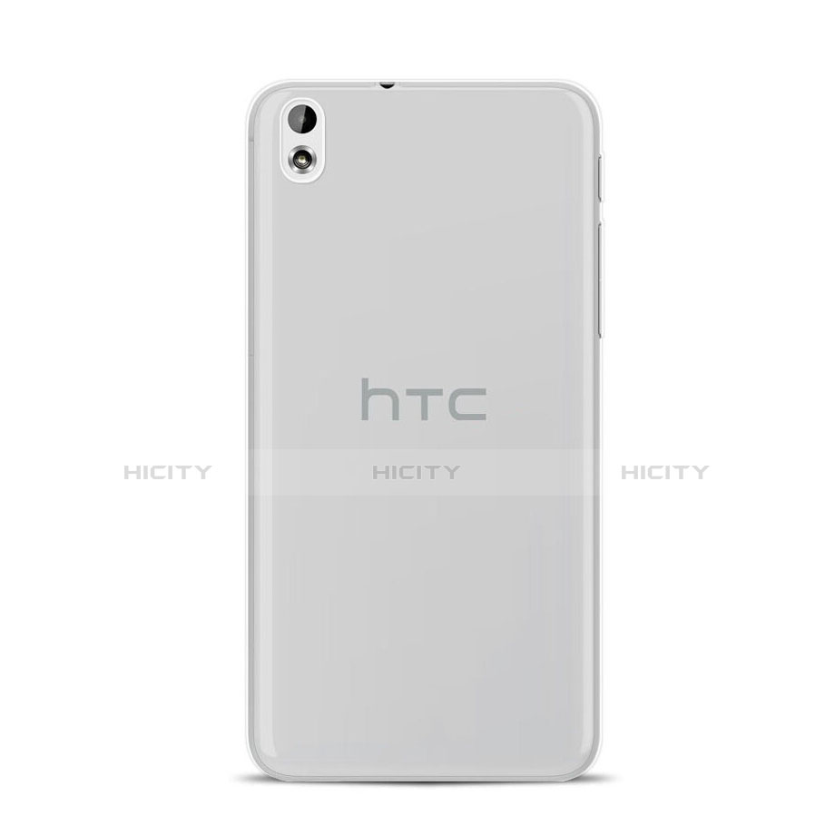 Silikon Schutzhülle Ultra Dünn Tasche Durchsichtig Transparent für HTC Desire 816 Grau