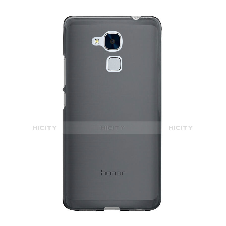 Silikon Schutzhülle Ultra Dünn Tasche Durchsichtig Transparent für Huawei Honor 5C Grau Plus