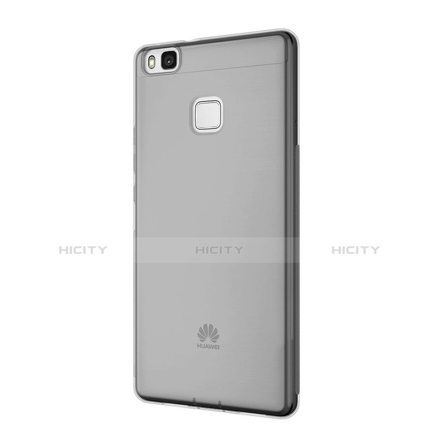 Silikon Schutzhülle Ultra Dünn Tasche Durchsichtig Transparent für Huawei P9 Lite Grau