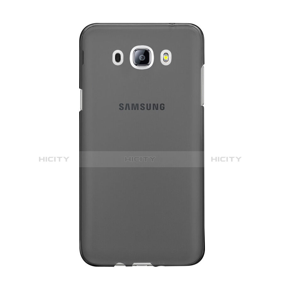 Silikon Schutzhülle Ultra Dünn Tasche Durchsichtig Transparent für Samsung Galaxy J5 (2016) J510FN J5108 Grau groß