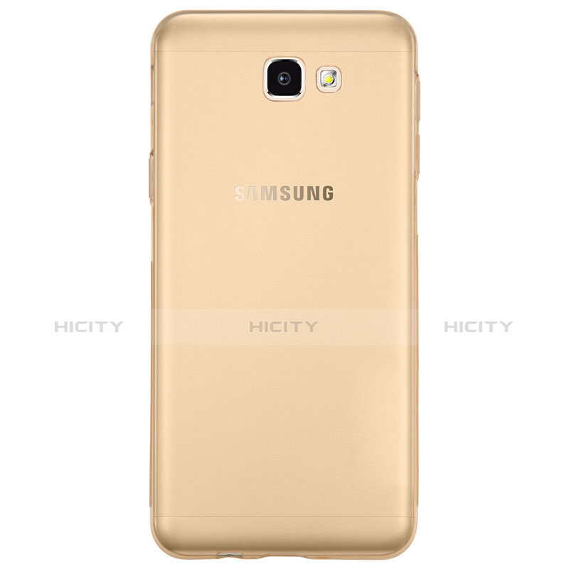 Silikon Schutzhülle Ultra Dünn Tasche Durchsichtig Transparent für Samsung Galaxy On5 (2016) G570 G570F Gold