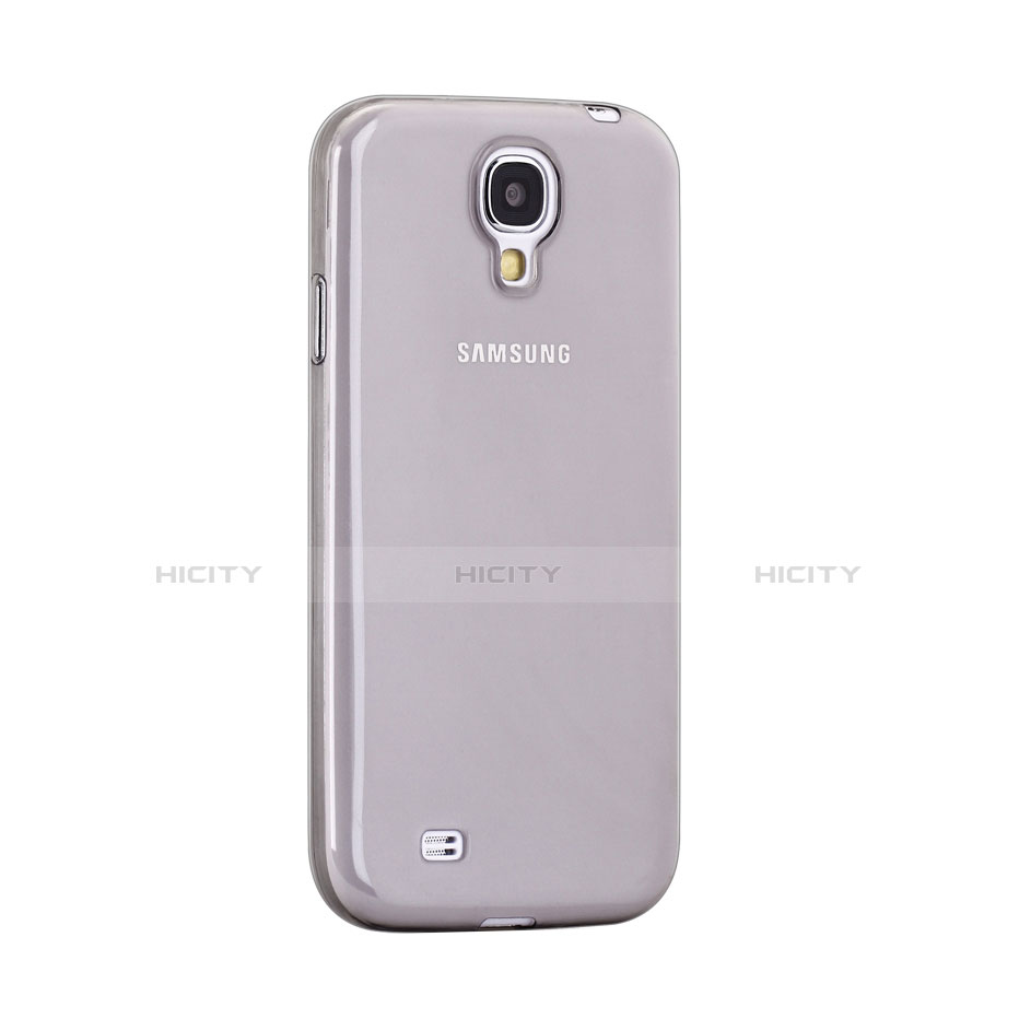 Silikon Schutzhülle Ultra Dünn Tasche Durchsichtig Transparent für Samsung Galaxy S4 i9500 i9505 Grau Plus