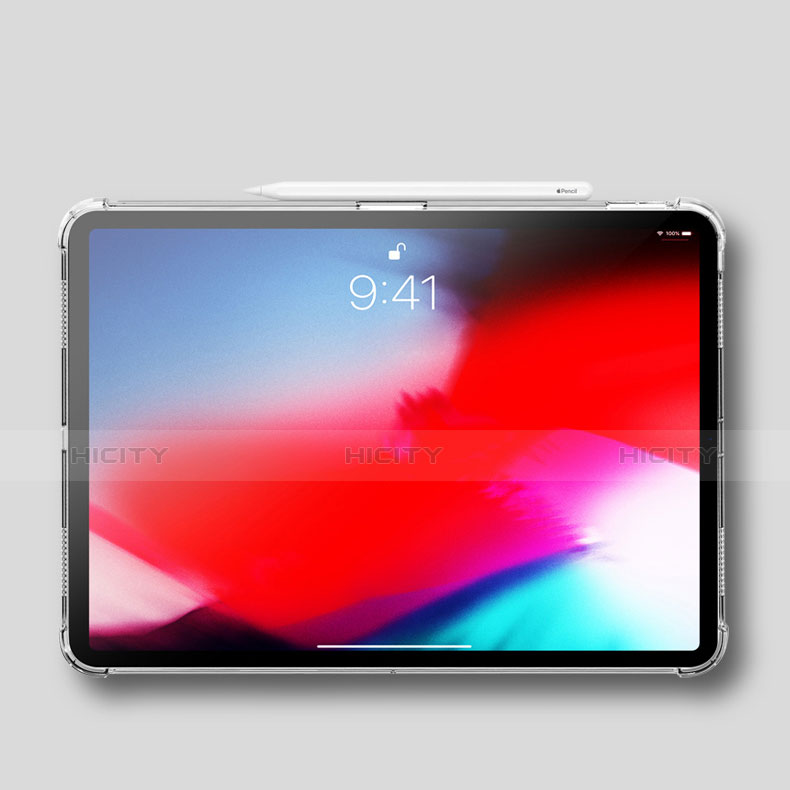 Silikon Schutzhülle Ultra Dünn Tasche Durchsichtig Transparent H01 für Apple iPad Pro 11 (2018) groß