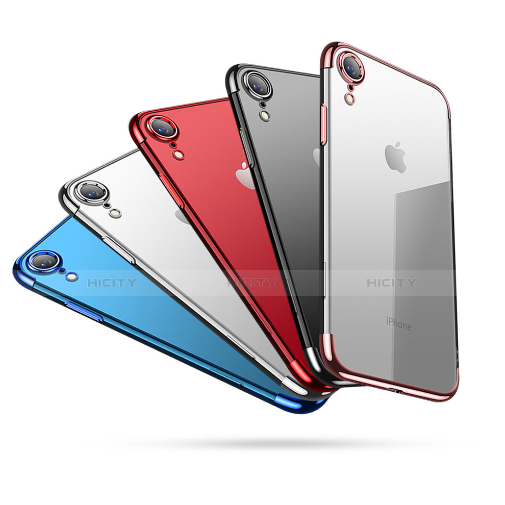 Silikon Schutzhülle Ultra Dünn Tasche Durchsichtig Transparent H01 für Apple iPhone XR groß