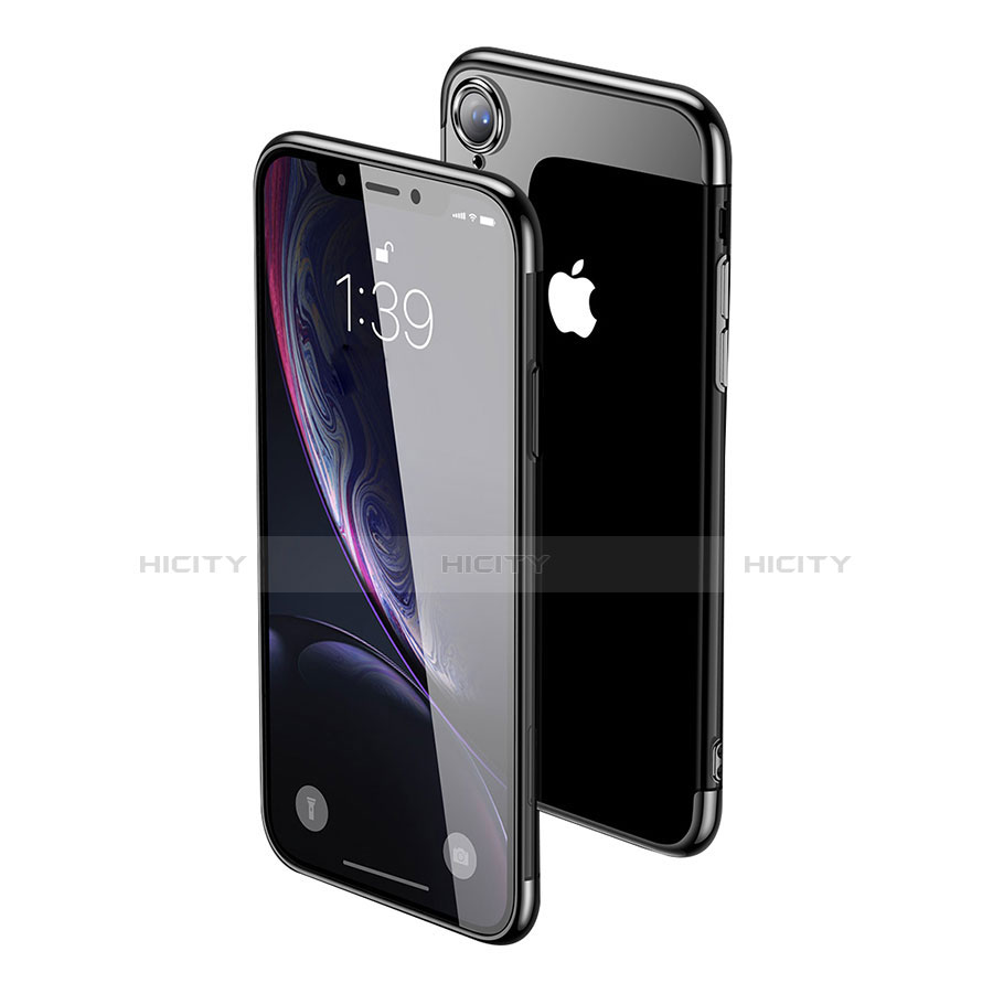 Silikon Schutzhülle Ultra Dünn Tasche Durchsichtig Transparent H01 für Apple iPhone XR groß