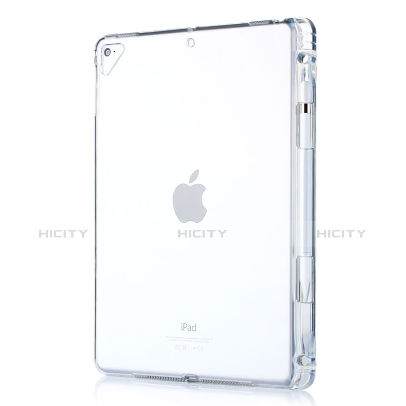 Silikon Schutzhülle Ultra Dünn Tasche Durchsichtig Transparent H01 für Apple New iPad 9.7 (2017) Klar Plus