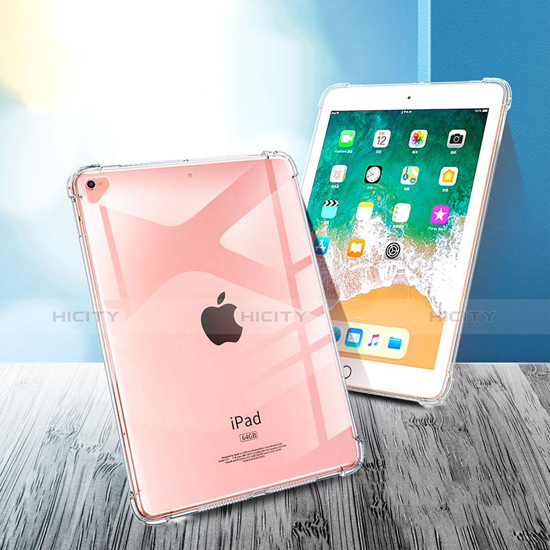 Silikon Schutzhülle Ultra Dünn Tasche Durchsichtig Transparent H01 für Apple New iPad 9.7 (2018) groß