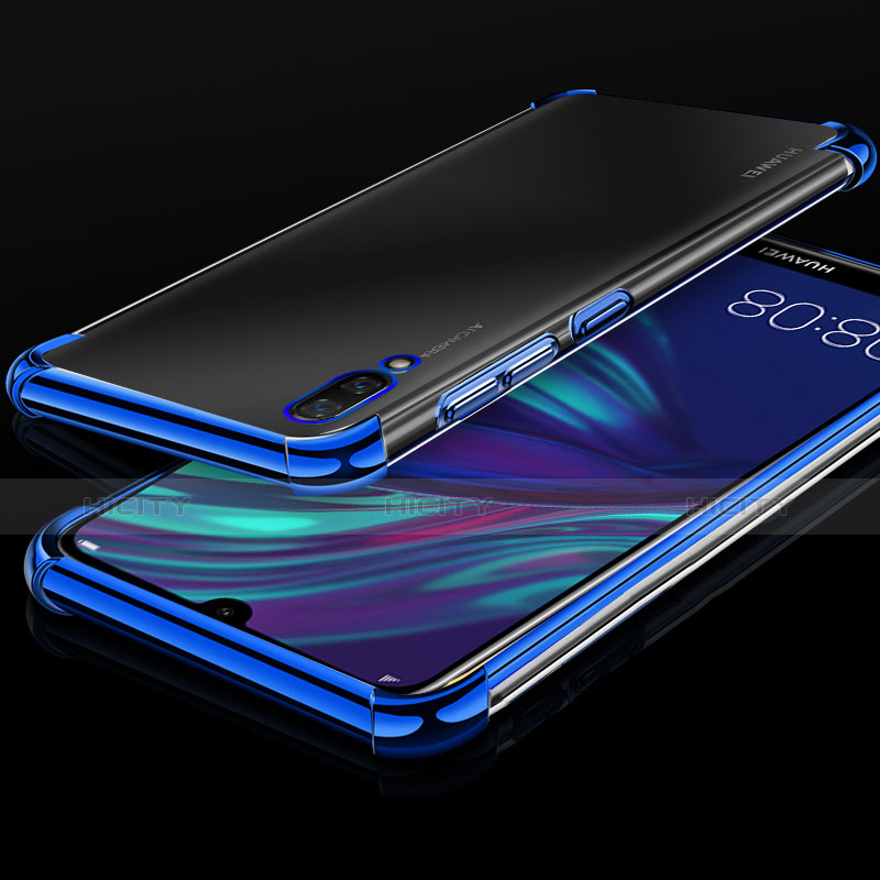 Silikon Schutzhülle Ultra Dünn Tasche Durchsichtig Transparent H01 für Huawei Enjoy 9 Blau Plus