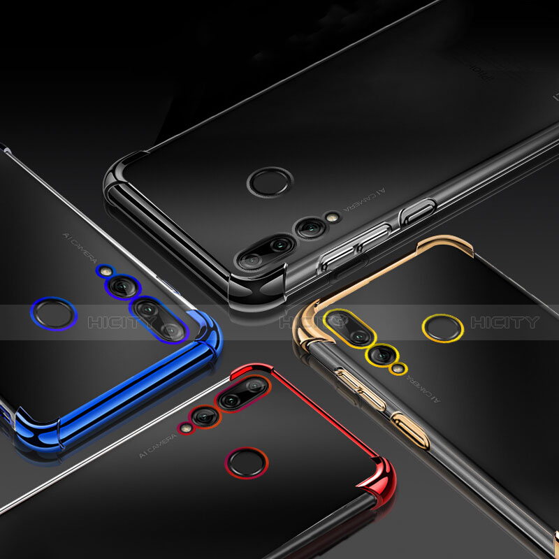 Silikon Schutzhülle Ultra Dünn Tasche Durchsichtig Transparent H01 für Huawei Honor 20i groß