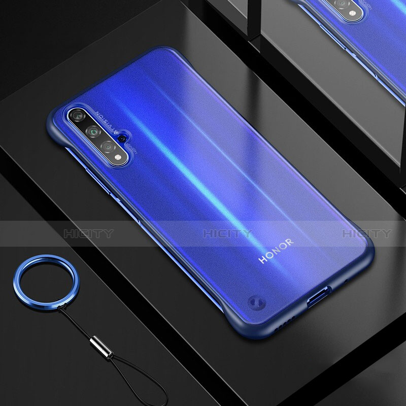 Silikon Schutzhülle Ultra Dünn Tasche Durchsichtig Transparent H01 für Huawei Honor 20S Blau Plus