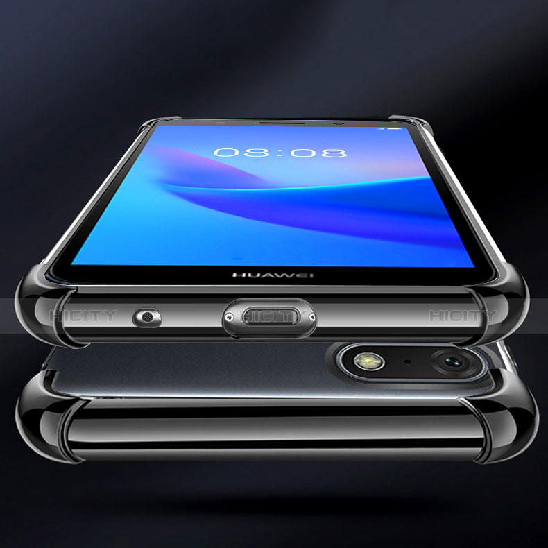 Silikon Schutzhülle Ultra Dünn Tasche Durchsichtig Transparent H01 für Huawei Honor 7S groß