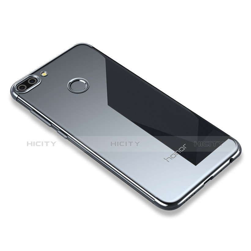 Silikon Schutzhülle Ultra Dünn Tasche Durchsichtig Transparent H01 für Huawei Honor 9i Grau Plus